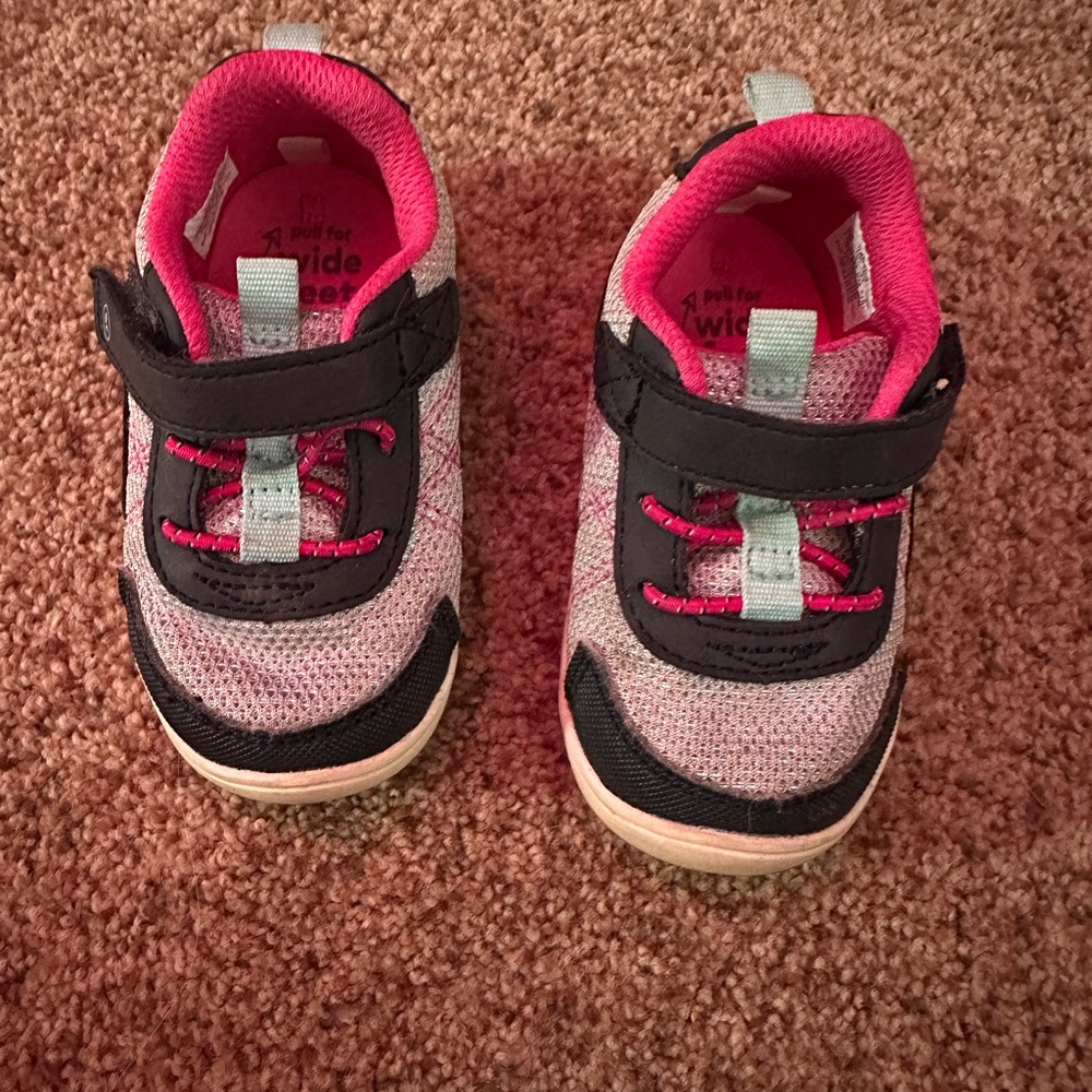 Kids' Pink and Black Sneakers